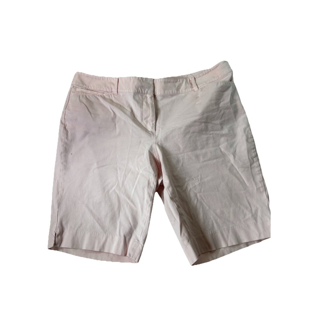 White House Black Market WHBM Women's Bermuda Shorts Size 14 Pink